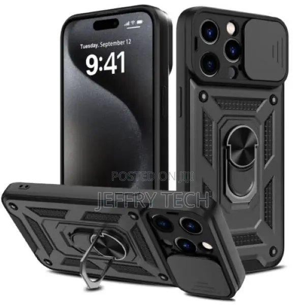 iPhone 14/15 Series Hard Case Slide Camera Lens Protective R