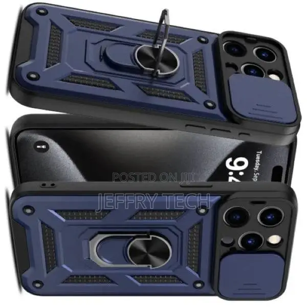 iPhone 13 14 15 Pro Max Hard Case Slide Camera Lens Protect