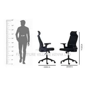 Ergonomic Office Chair; High-Back Orthopedic Executive Seat