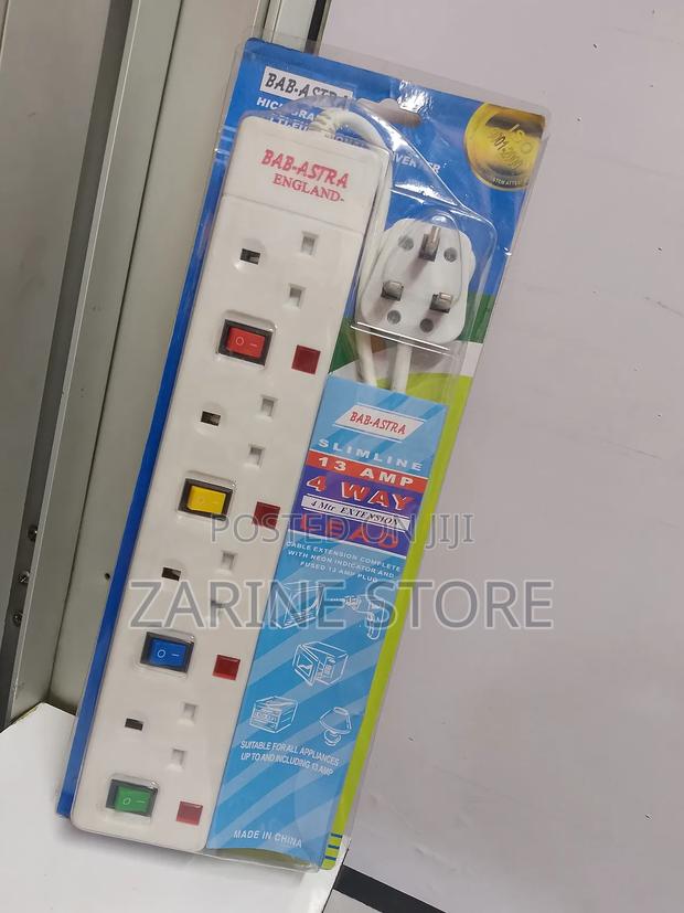 Astra Power Extension 4 Ways With 3 Metres Corded - main view