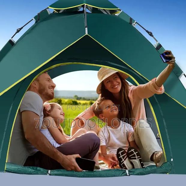 3 to 4 Man Waterproof Pop Up Tent (Double Layer) - thumbnail 4