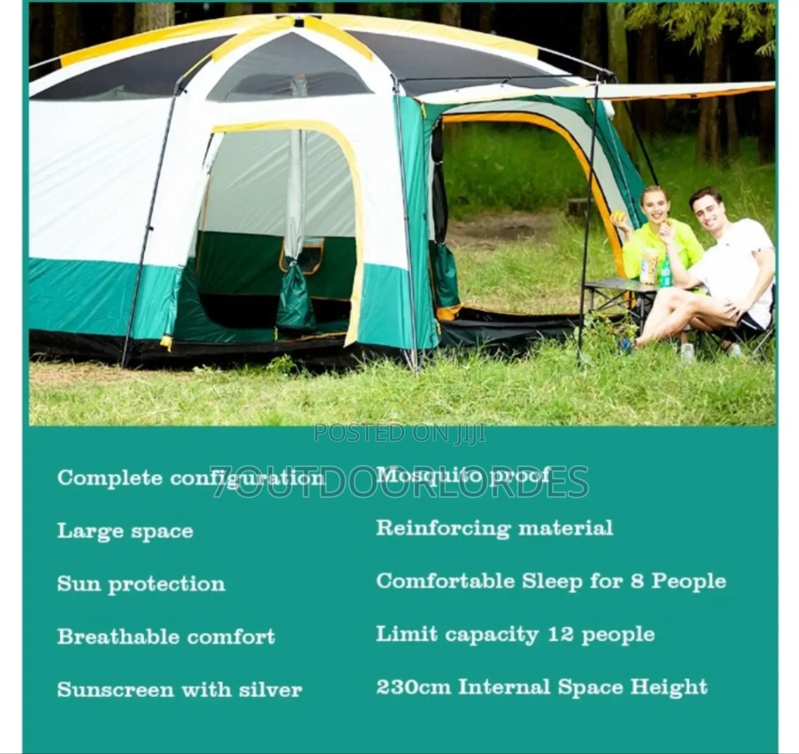 8 to 14.Person Camping Tent (Family Tent)