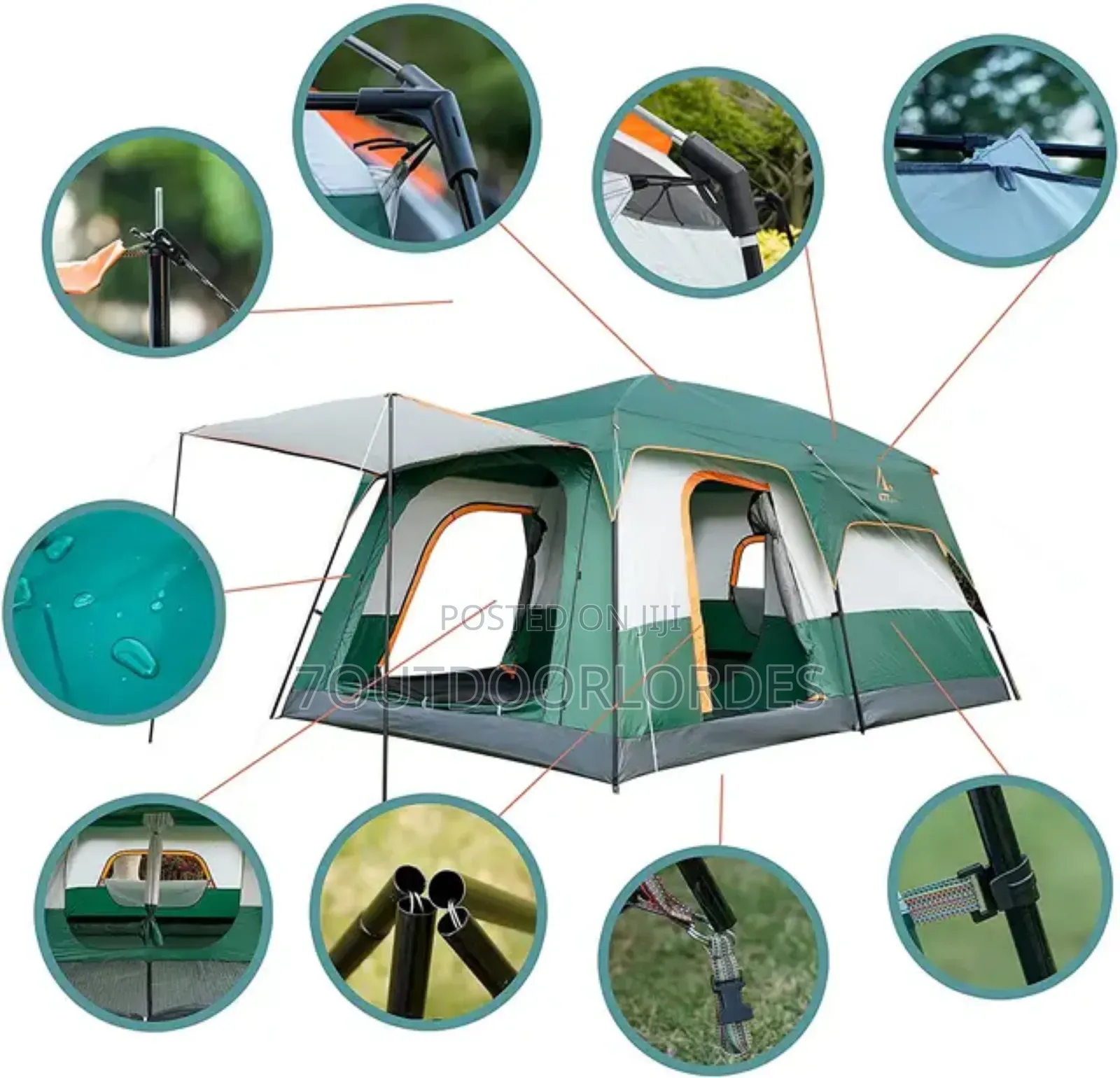 8 to 14.Person Camping Tent (Family Tent)
