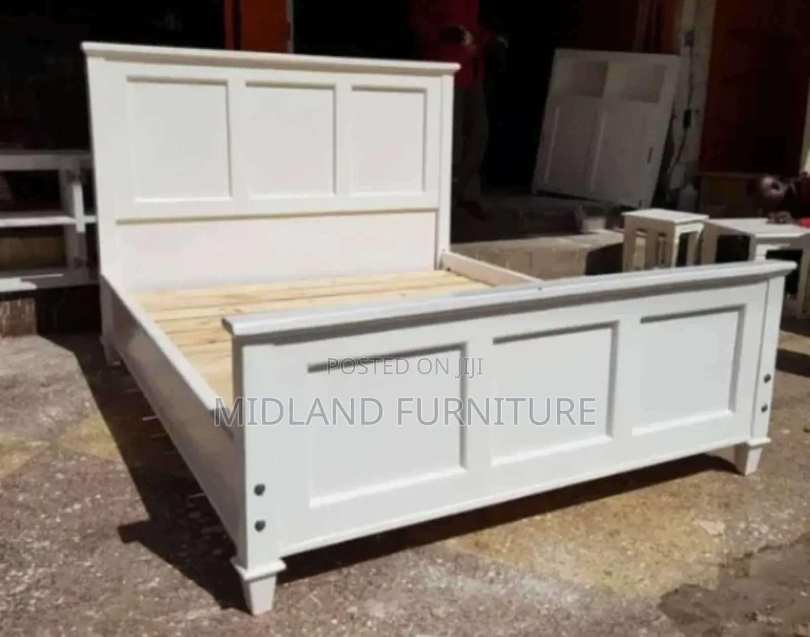 White Wooden Beds