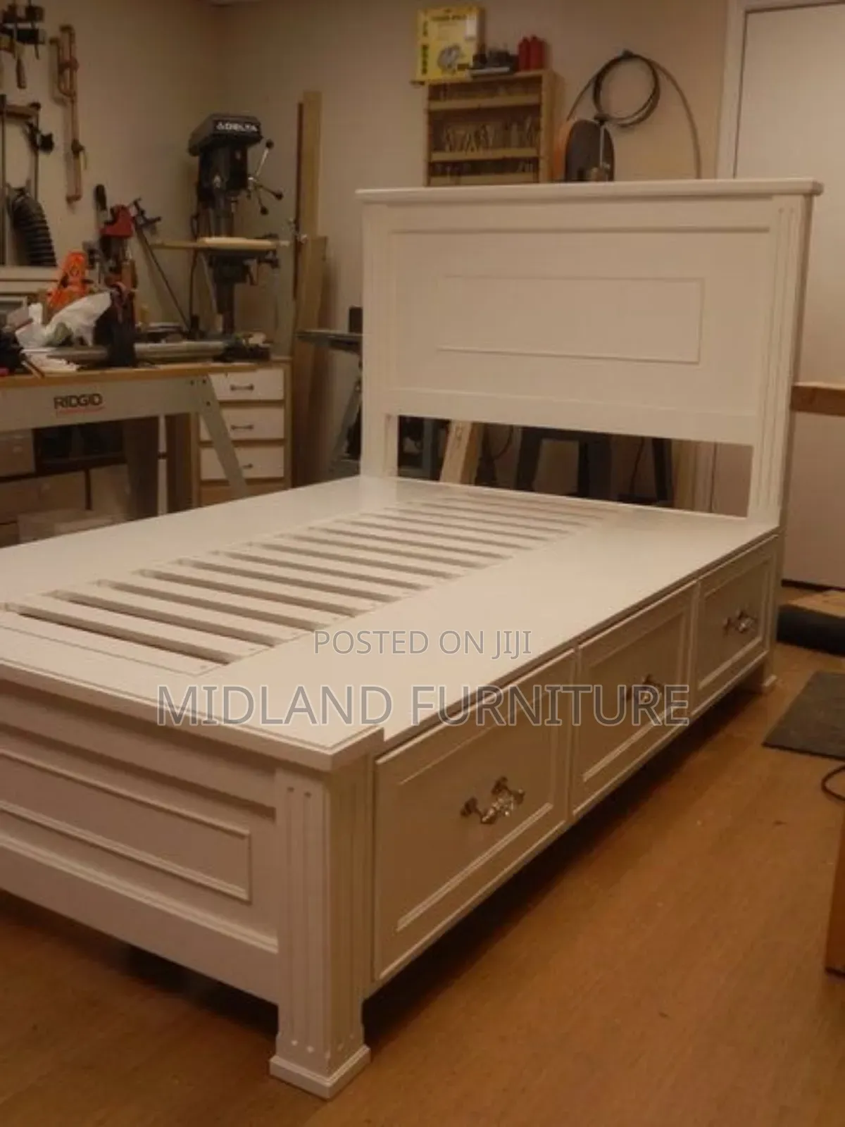 White Wooden Beds