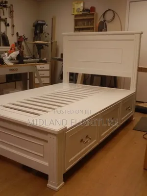 White Wooden Beds