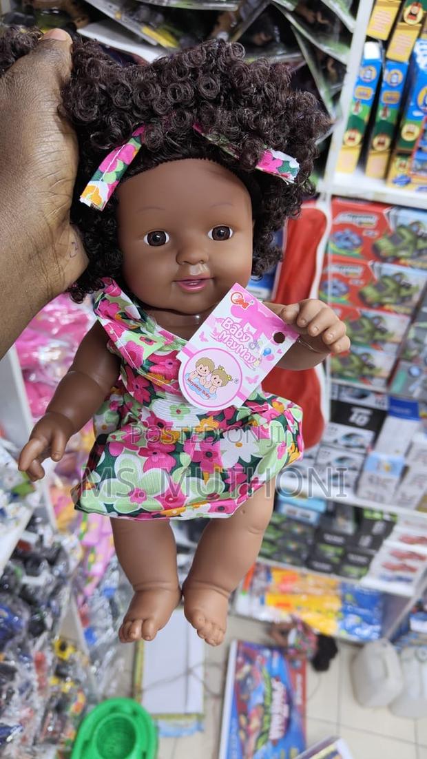 Pink Dress Afro Pop Baby May May Doll