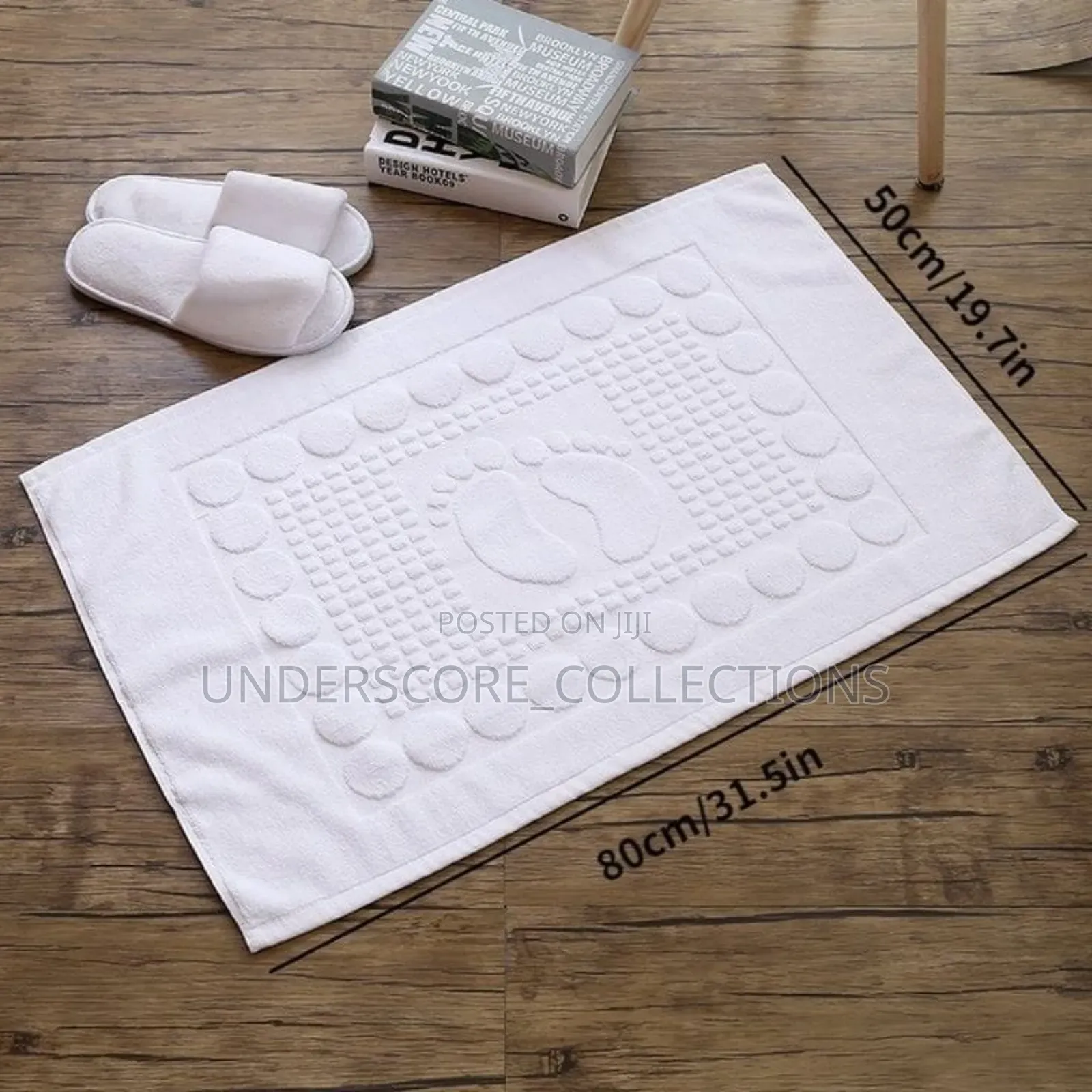 *White Absorbent Bathmats*50x80cm