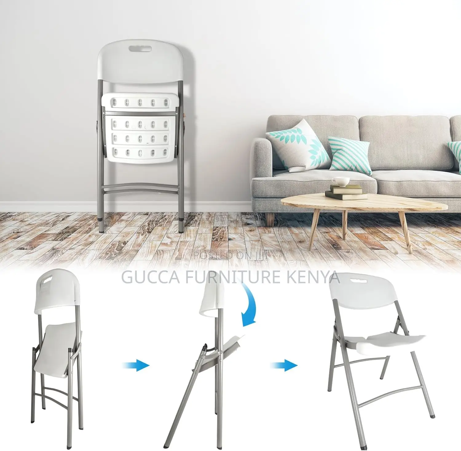 Office Chairs: Foldable Stackable Patio Conference Chair