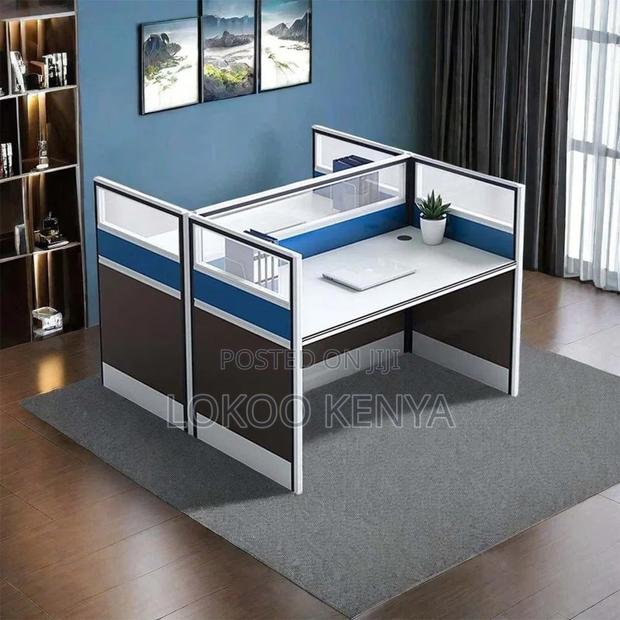 Office Workstation:2- Way Office Work Partition Desk - thumbnail 5