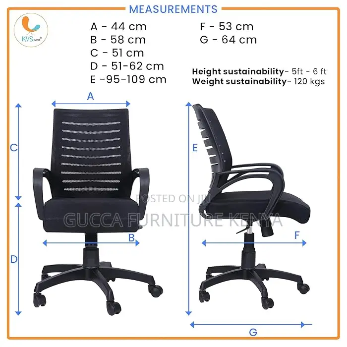 Office Chairs: Home Office Medium Back Mesh Chair