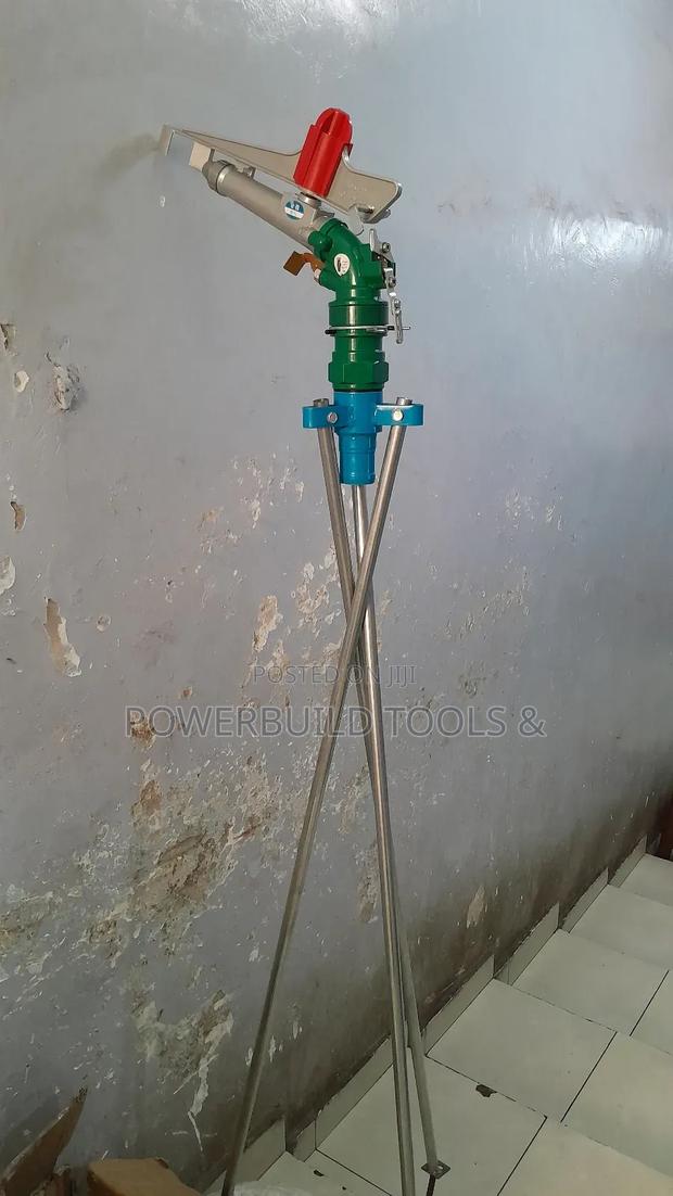 Tripod Sprinkler Stand Metallic 2 Inch