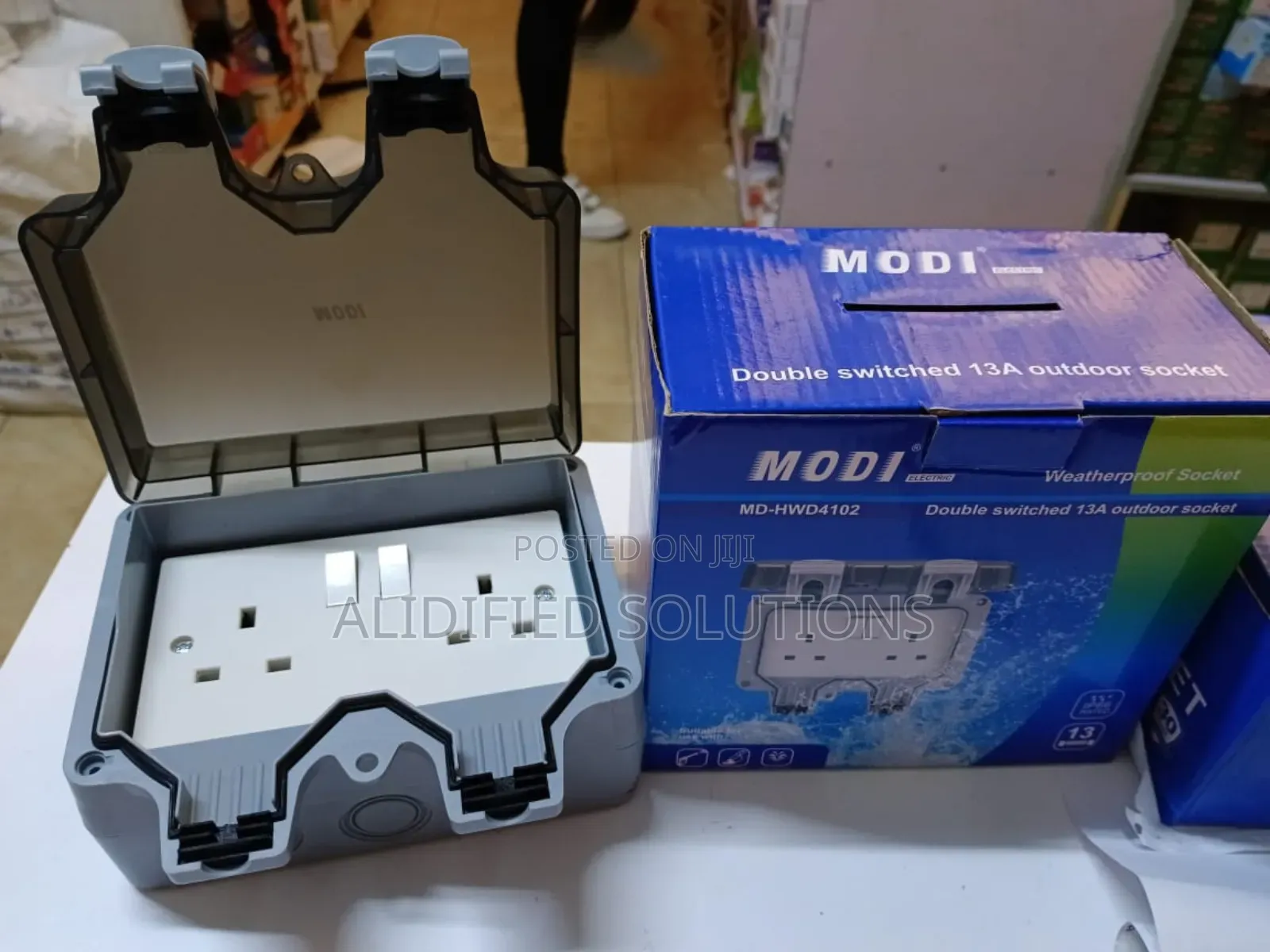 Modi Double Socket Waterproof<>Outdoor Socket 13a