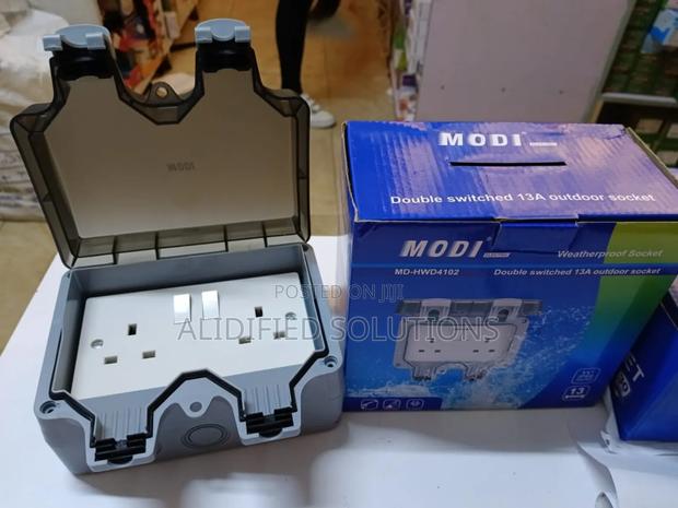 Modi Double Socket Waterproof<>Outdoor Socket 13a - main view