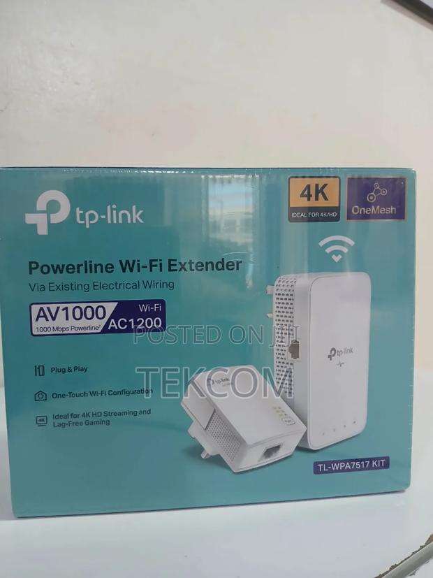 Tplink Tl-wpa 7517 Kit Powerline Extender Av 1000 Ac1200