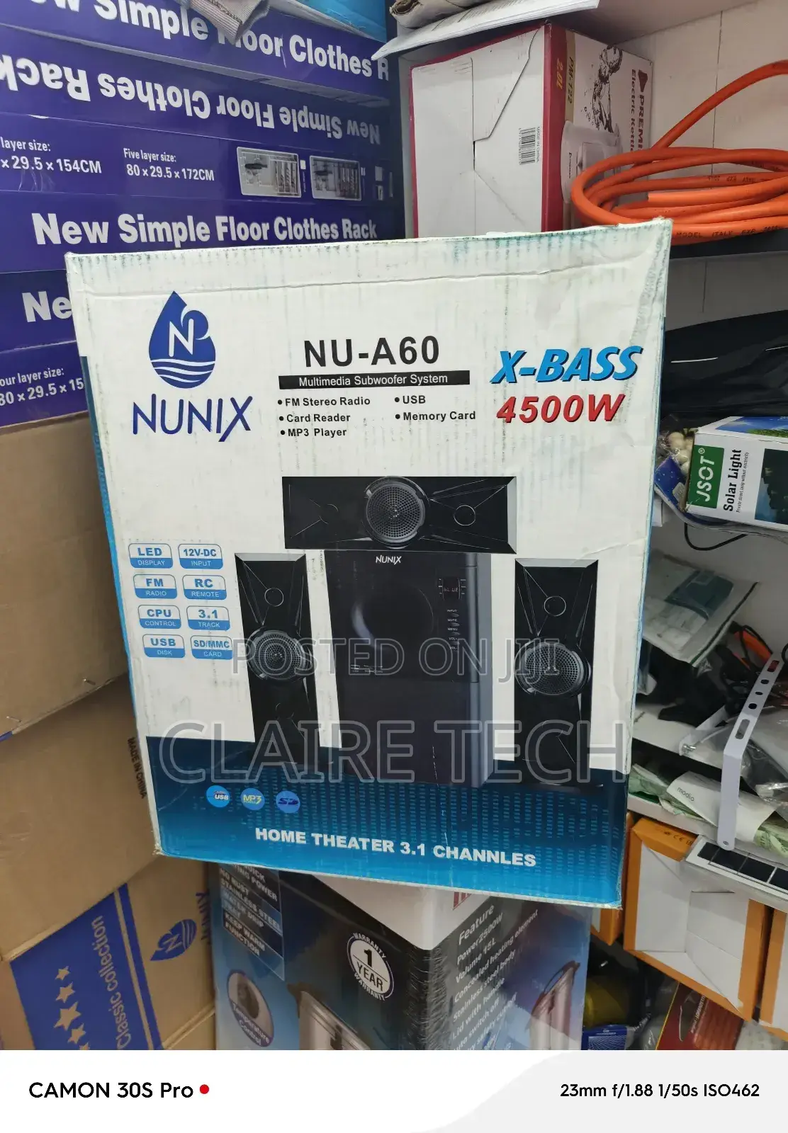 Nunix 3.1 Mini Home Theater System NU-A60 Remote