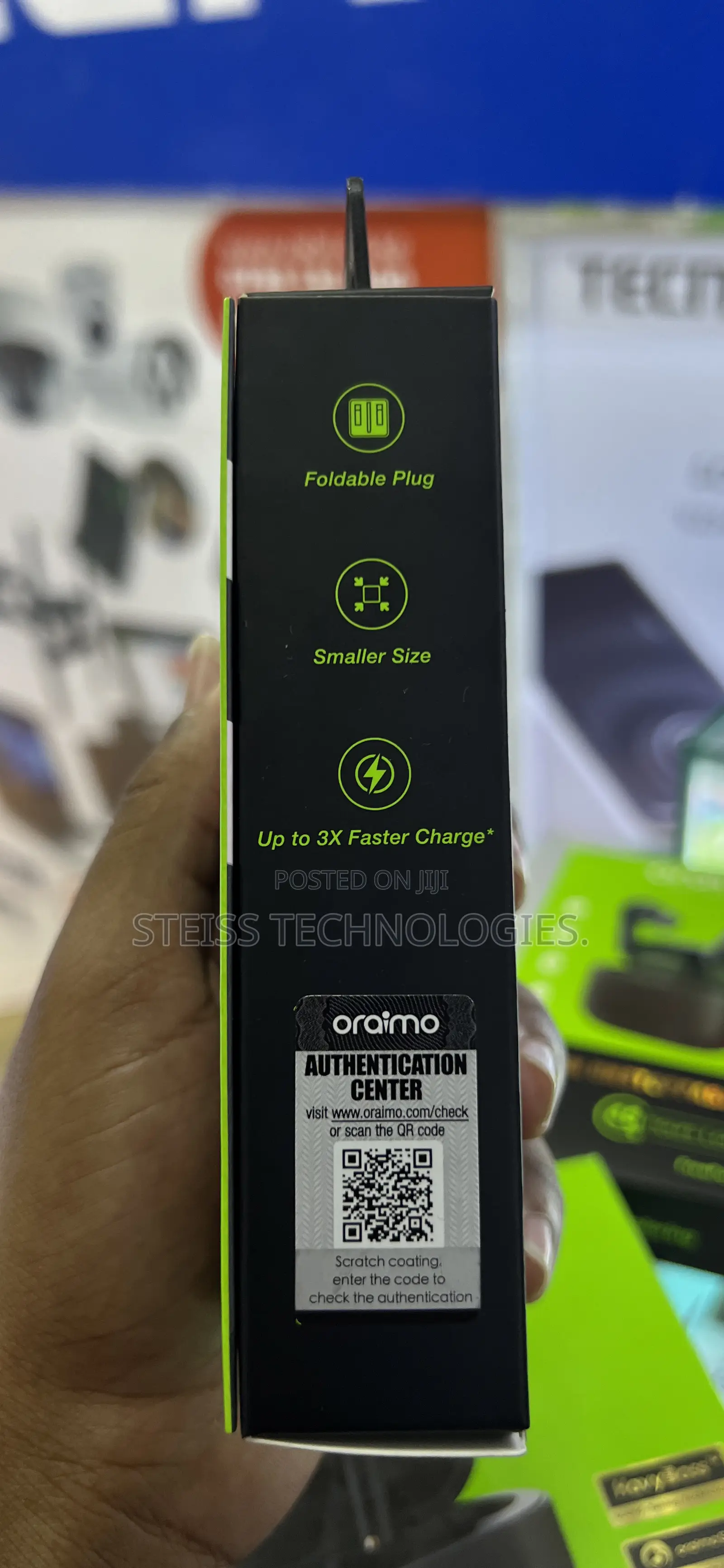 Oraimo 20W Gan FASTER USB-C to USB-C Charger