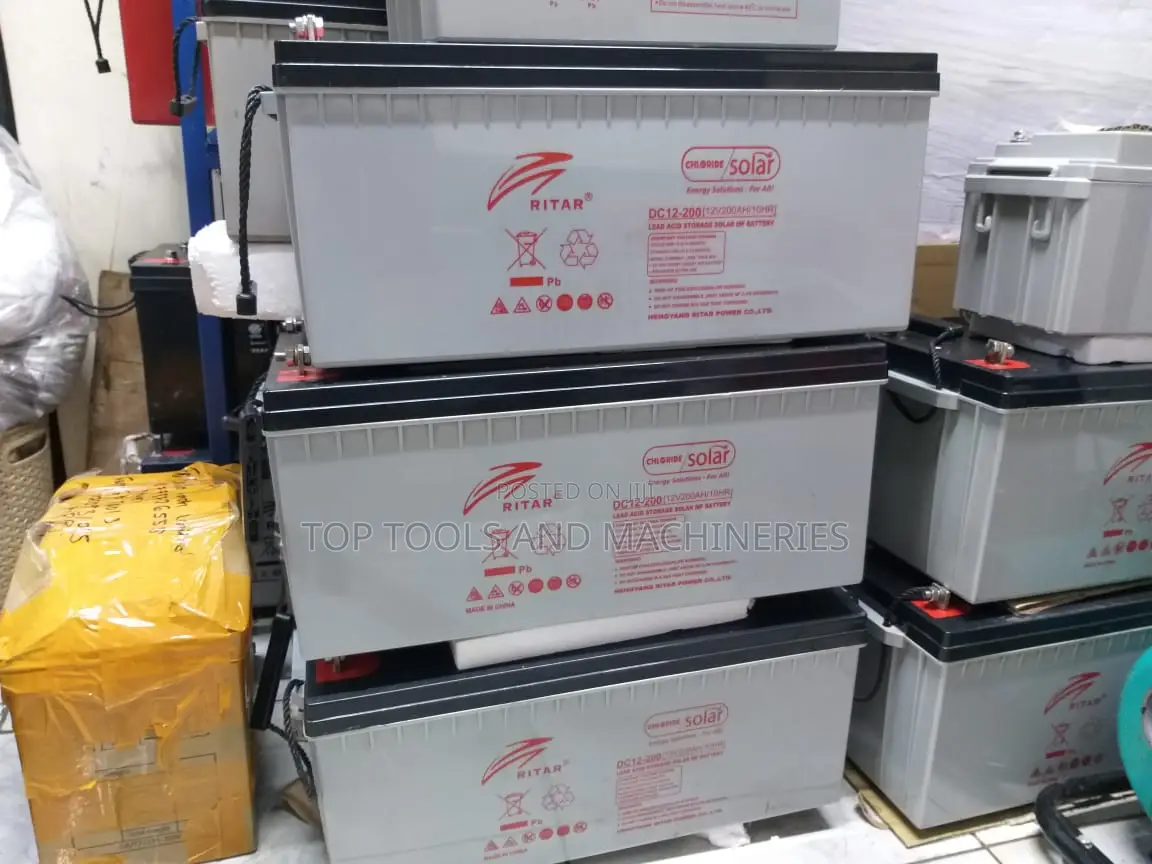 Ritar 12v200ah Maintenance Free Solar Backup Battery