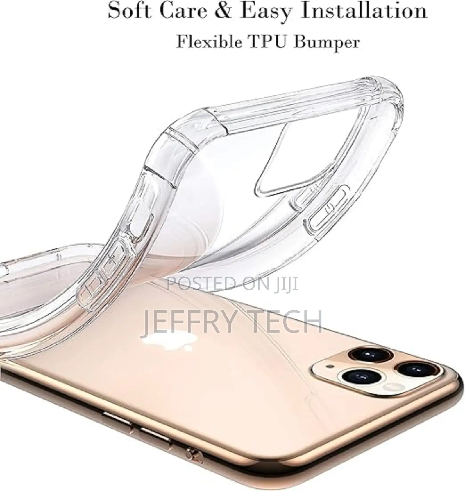 iPhone 11 Pro Max Crystal Clear Anti-Yellow Soft TPU Case