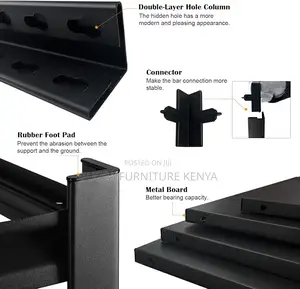 Cabinets: 5-Tier Large Metallic Shelving Utility Rack