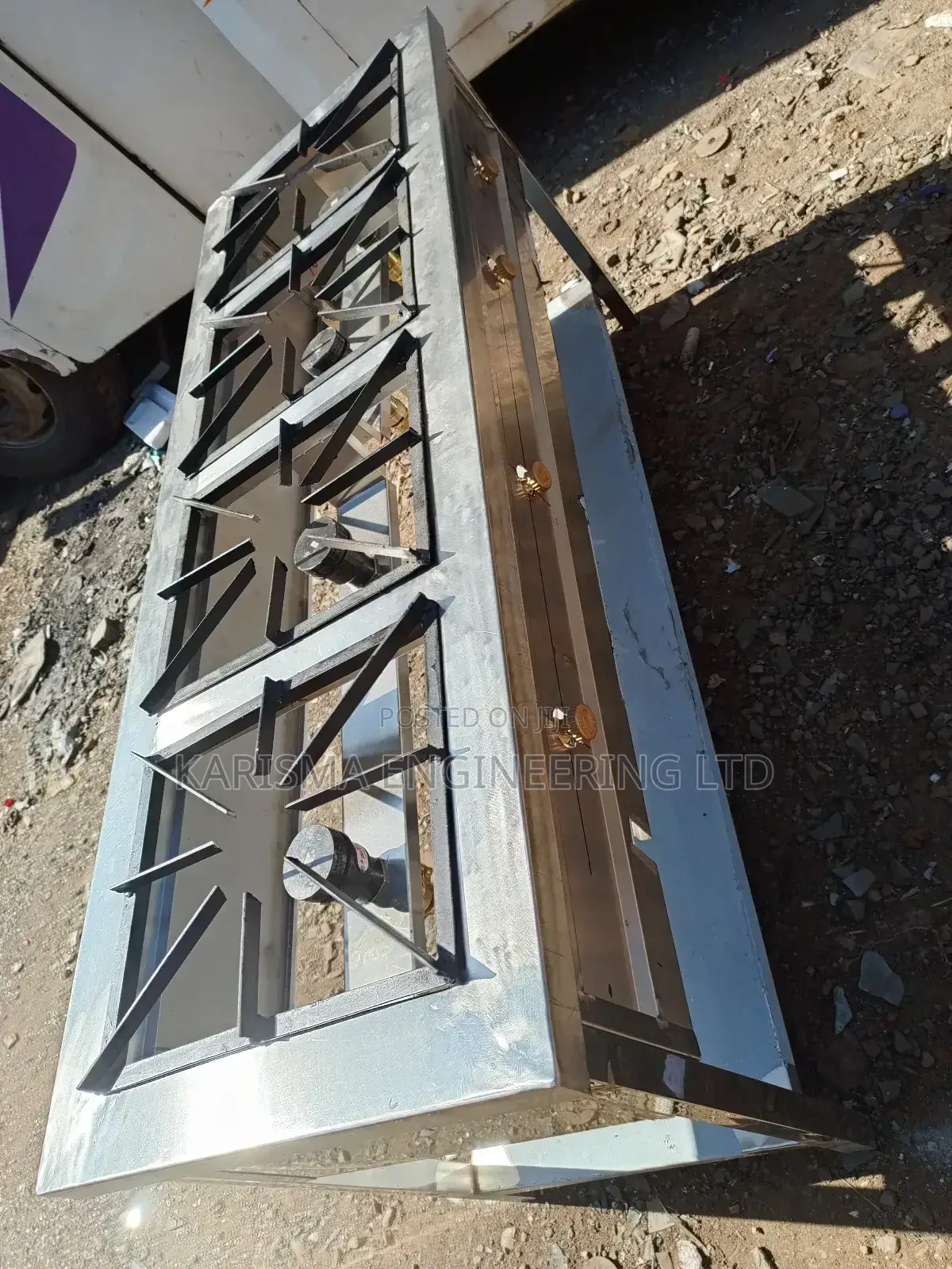 Commercial 4 Burner Cooker. High Pressure.