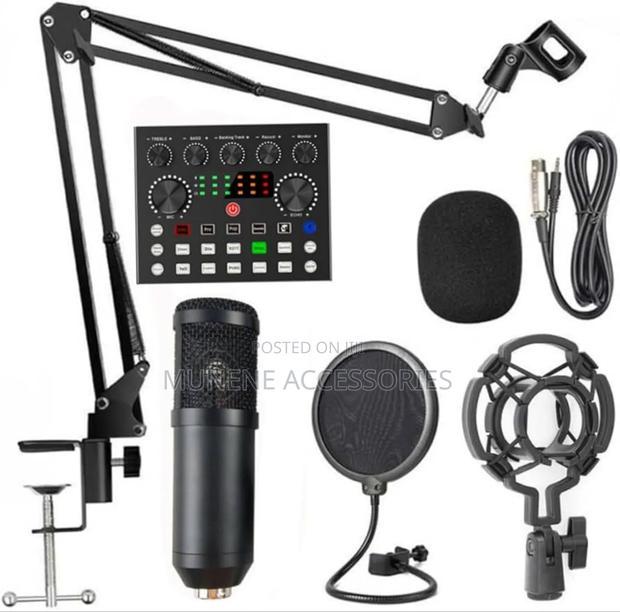 Bm800 Condenser Microphone With V8S Sound Card - main view