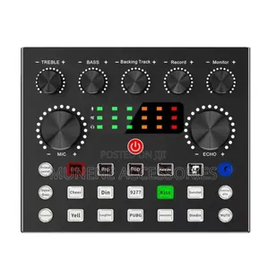 V8S Rechargeable Sound Card For Bm800 Condenser Mic Type C
