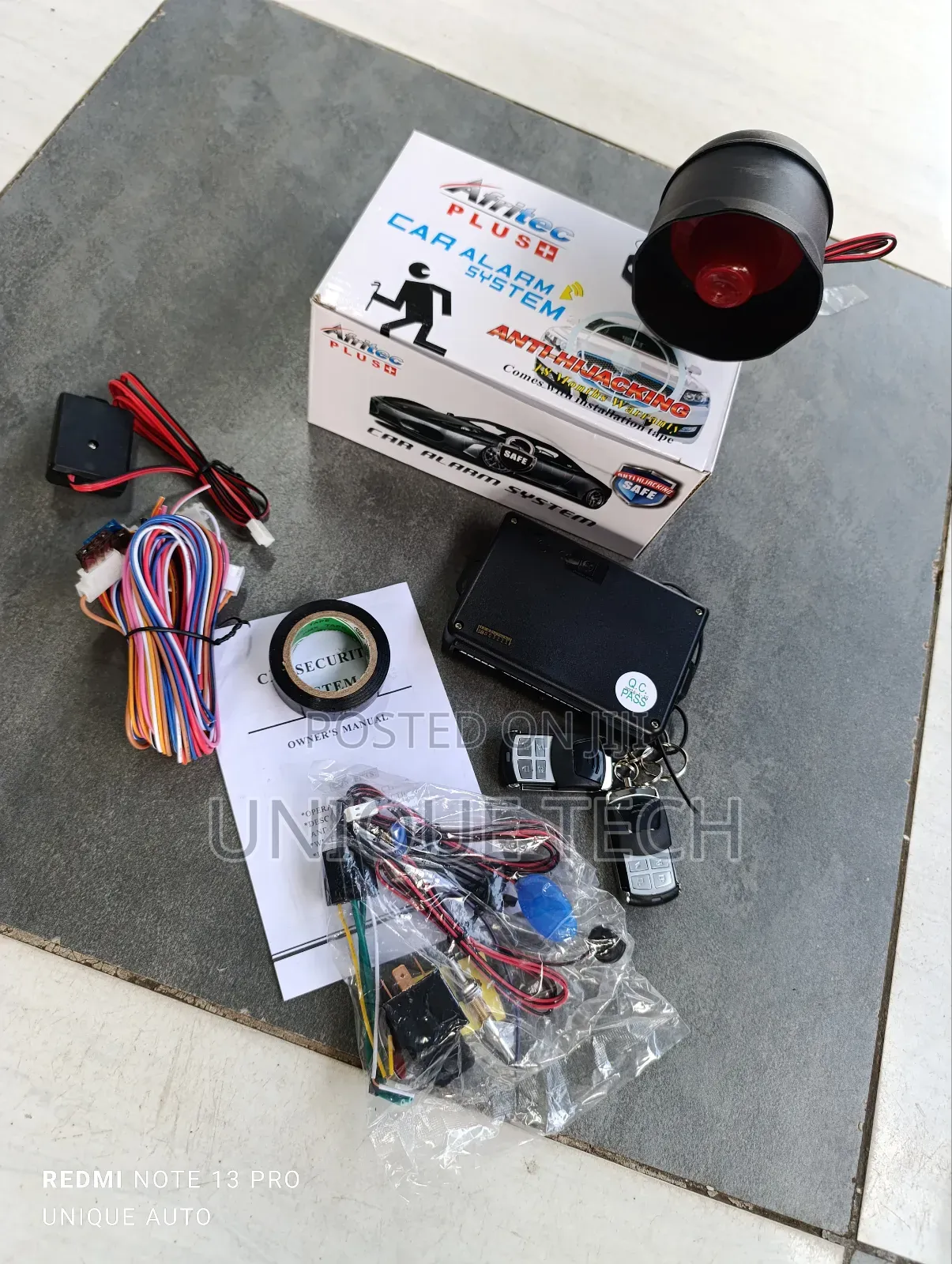 Afritec Smart Car Alarm With Built-in Engine Cut-Off Feature