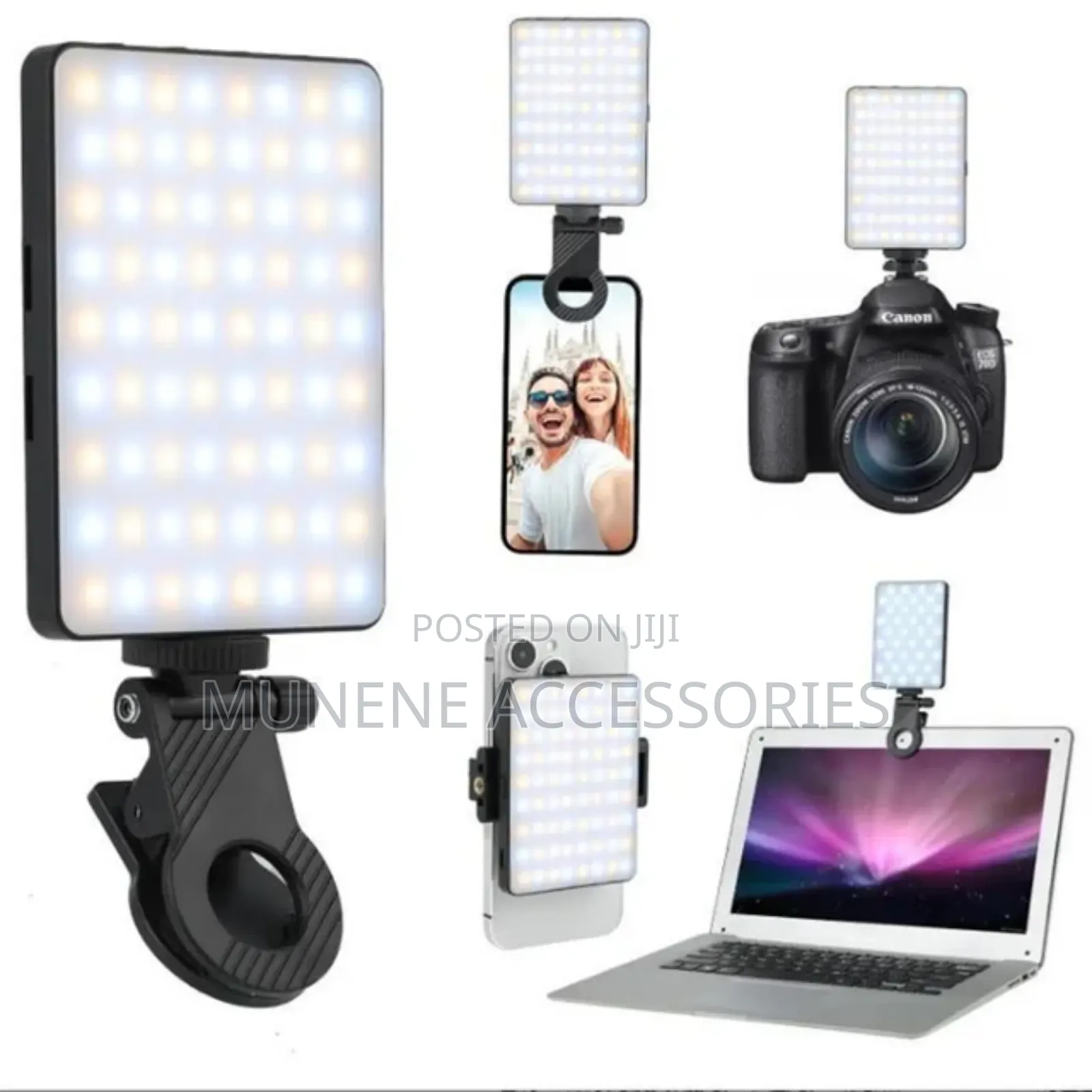 RGB Rechargable LED Video Light for Smartphone and Camera