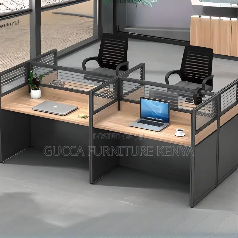 Workstation: Four Way Rectangular Modular Office Workstation