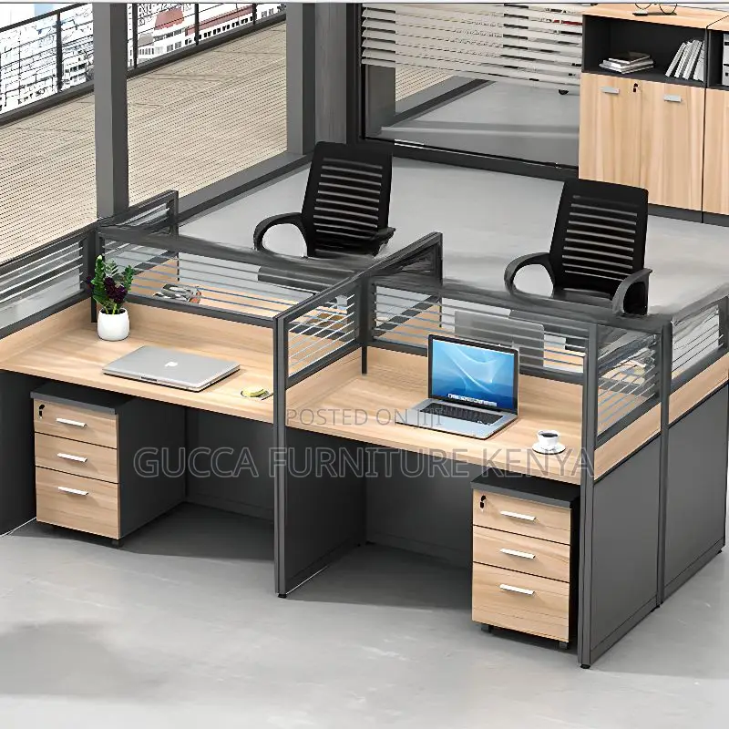 Workstation: Four Way Rectangular Modular Office Workstation