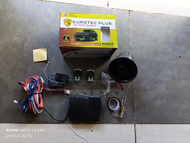 Eurotec Car Alarm With Anti-Theft Cut-Out System