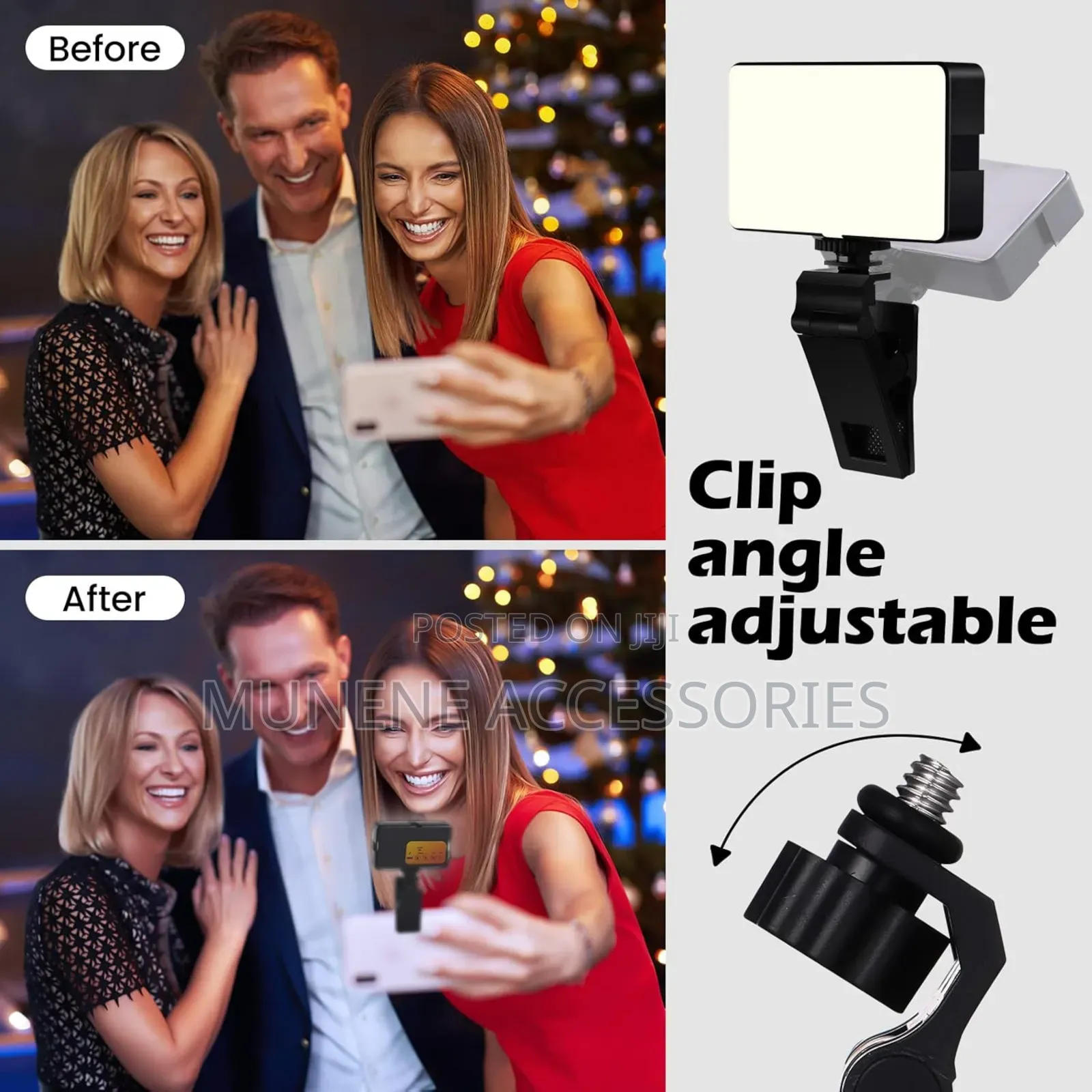 RGB Rechargable LED Video Light for Smartphone and Camera