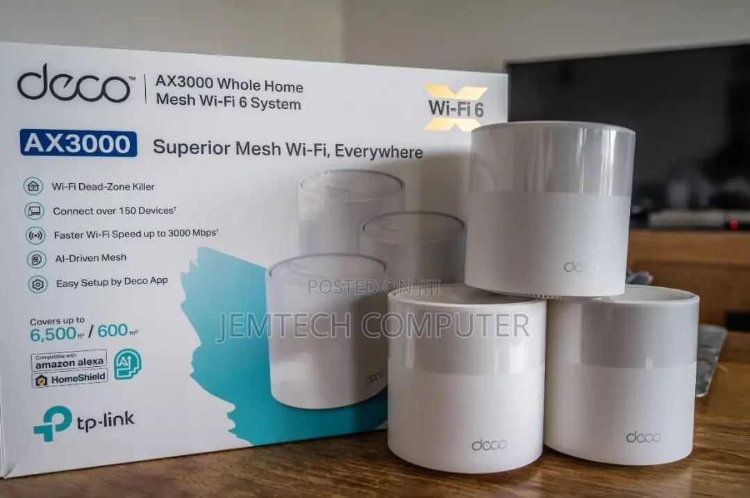 Tp-Link Ax3000 Deco X50 Whole Home Mesh 3 Pack Wifi 6 System