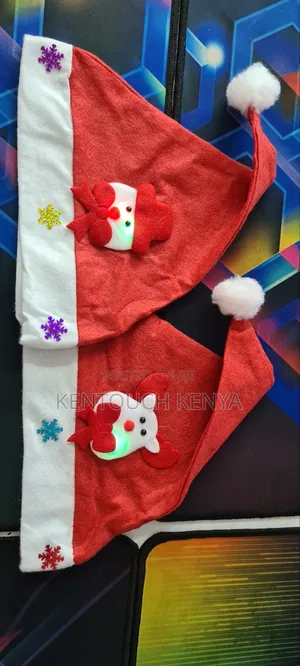 Santa Lights Christmas Hats for Kids and Adults