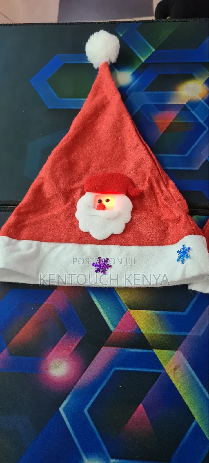 Santa Lights Christmas Hats for Kids and Adults