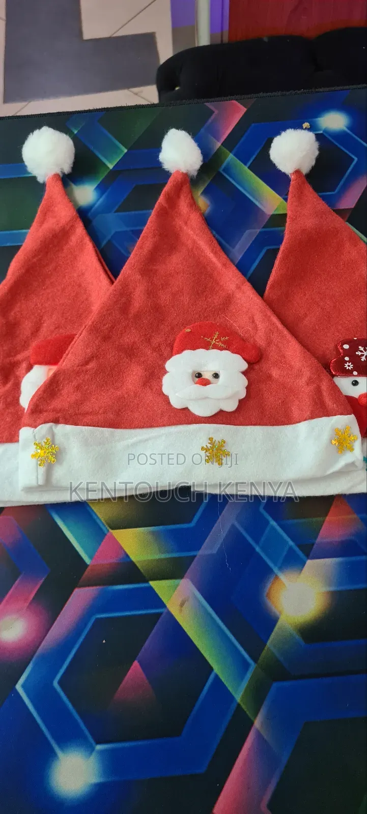 Santa Lights Christmas Hats for Kids and Adults