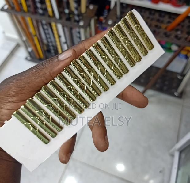 Gold Silver Dotted Tie Clips - thumbnail 6