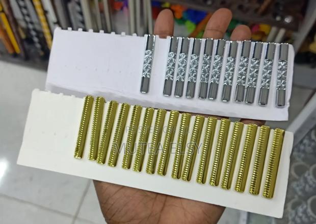 Gold Silver Dotted Tie Clips - thumbnail 7