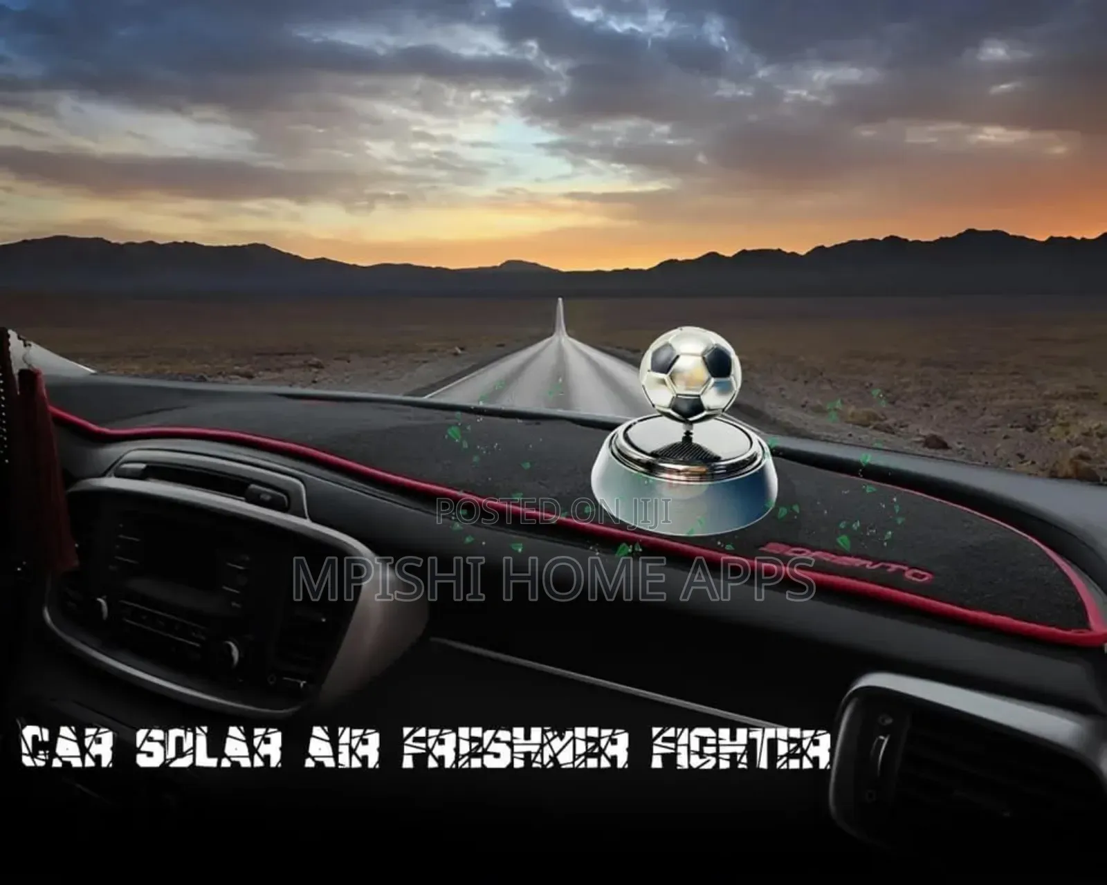 Solar Car Scent Diffuser Football Series