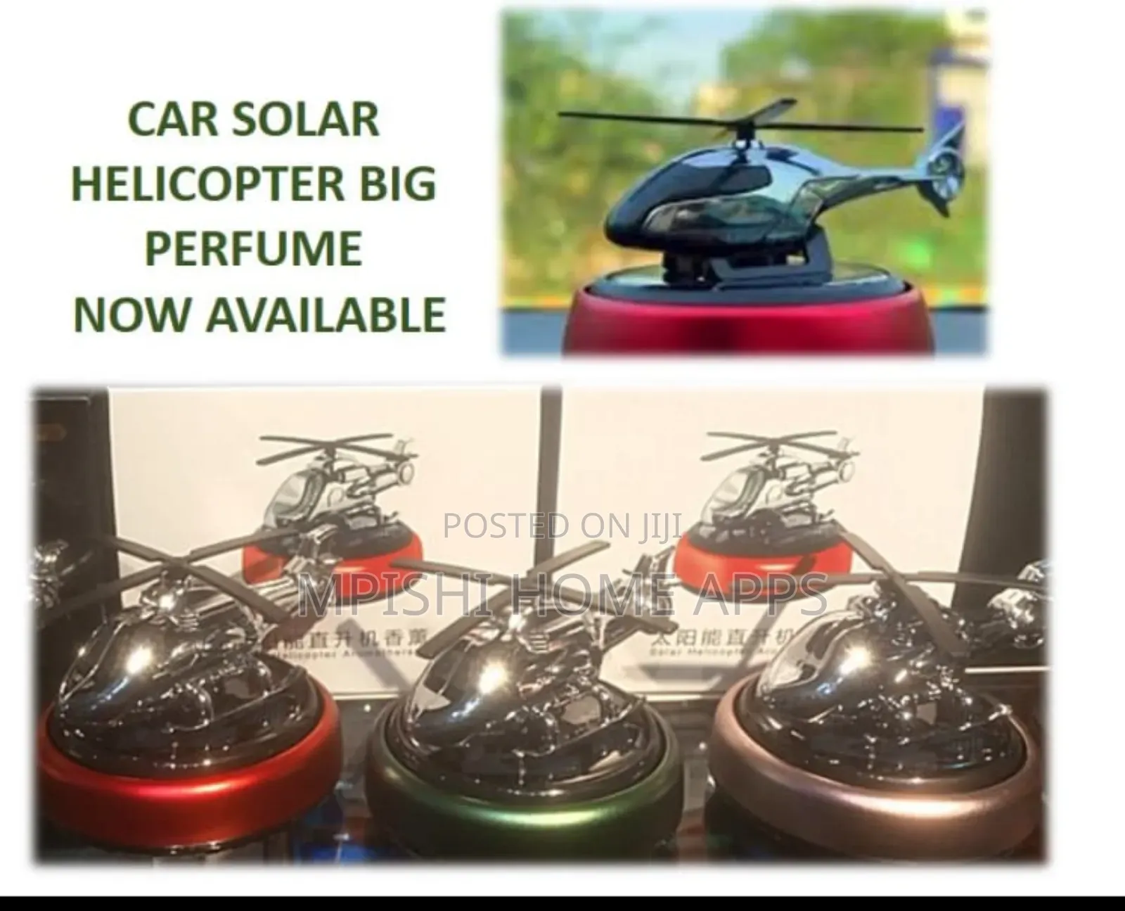 Solar Car Air Freshener Helicopter