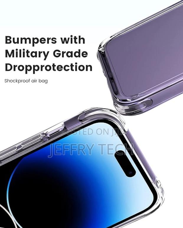 iPhone 14 Pro Max Case Clear, [Not-Yellowing][ Shockproof - thumbnail 2