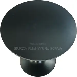 Dining Tables: Black Round Marble Living Room Dining Table