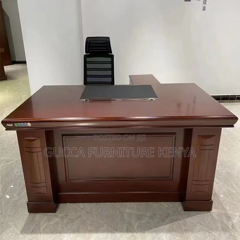 Office Tables:1.6 Meters Administrative Mahogany Boss Table