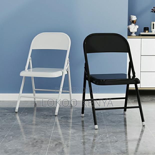Office Chair: Black Stackable Metallic Office - thumbnail 2