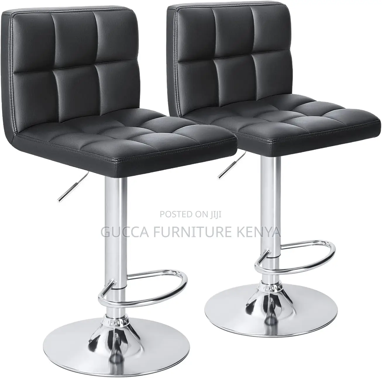 Home Chairs: Leather Hydraulic Kitchen Counter Bar Stool