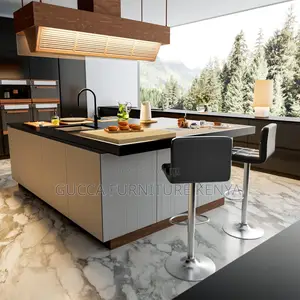 Home Chairs: Leather Hydraulic Kitchen Counter Bar Stool
