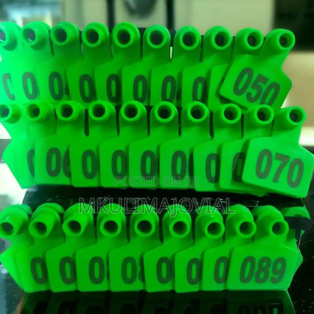 Cattle Ear Tags 001-100 Number Plastic Animal Ear Tags