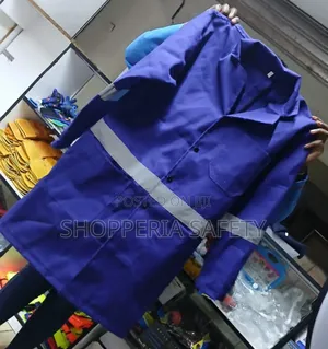 Royal Blue Dustcoat With Reflector