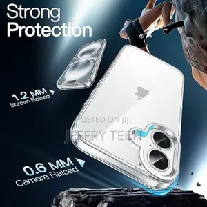 iPhone 16 Transparent Non-Yellowing Shockproof Phone Case